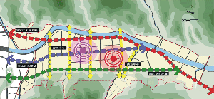 欒川縣城東新區(qū)控制性詳細規(guī)劃-功能結構分析圖